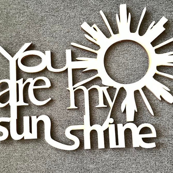 Metal You Are My Sunshine Wall Art Etsy
