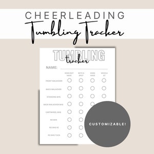 Rastreador de Habilidades de Tumbling/Progressões de Tumbling/Rastreador de Líderes de Torcida/Progressões do Rastreador de Tumbling de Torcida/Modelo de Treinador de Torcida