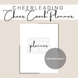 NEW Customizable Cheer Coach Planner Bundle/Cheerleading planner for coaches/Gameday planner/Cheer Practice planner/DIY coaches planner