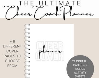 The Ultimate Cheer Coach Planner/Cheer Planner/Cheer Coach Gift/Digital Planner/Coaching Printable
