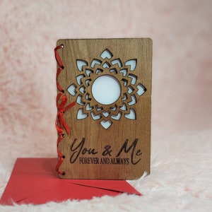 Biglietti d'amore, Biglietti di San Valentino, Biglietti d'amore di legno, Biglietti romantici, Biglietti di anniversario