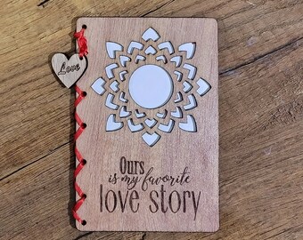 Tarjetas de amor, Regalos de San Valentín, Tarjeta de nuestra historia de amor, Tarjetas de aniversario