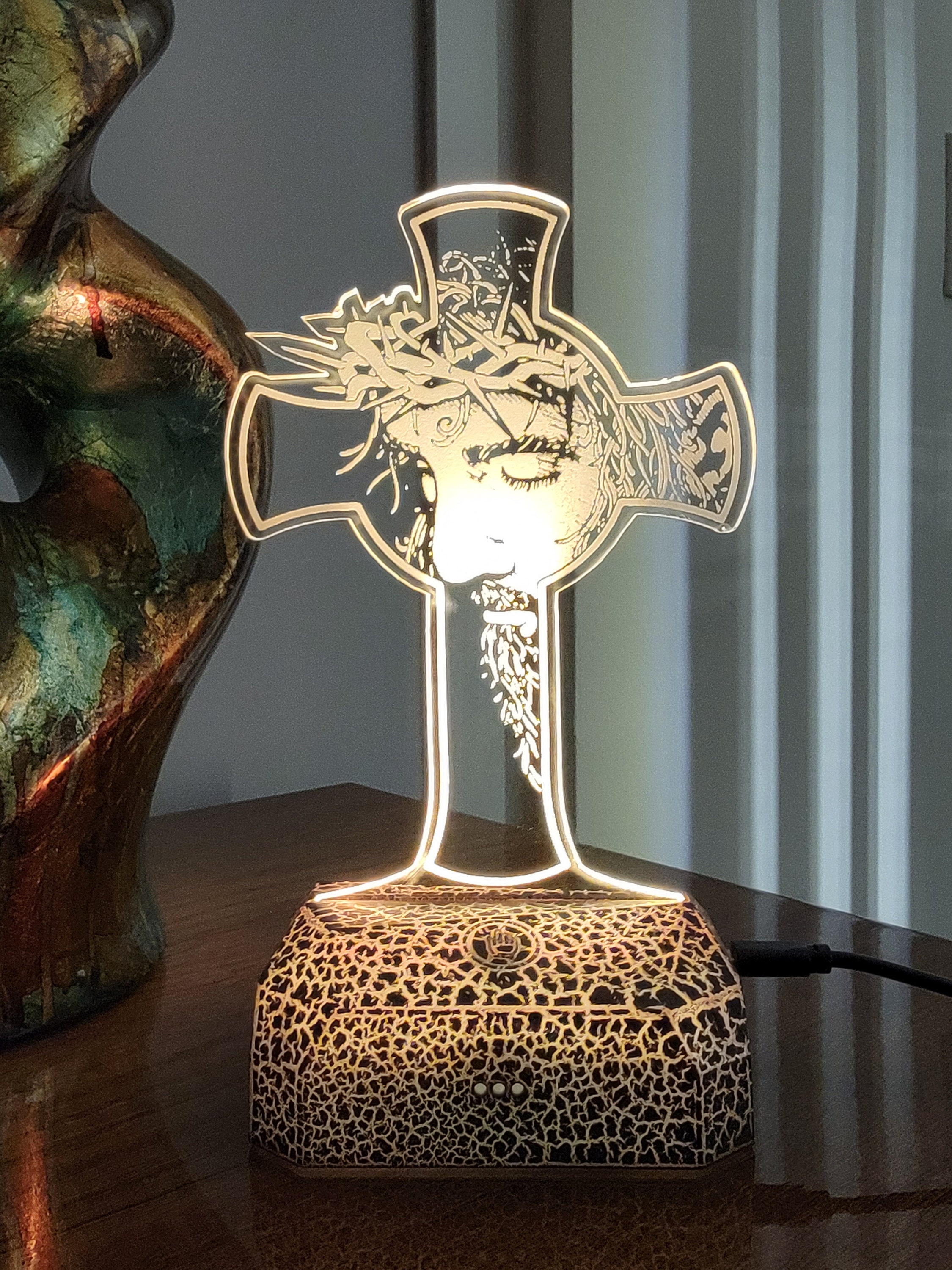 Jesus Christ Night Light: Christian Nursery Lamp, Religious Gift - Etsy
