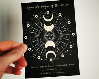 El Atrapasueños - Postal a juego con el Atrapasueños - Tarjeta regalo disfruta de la magia de la temporada, Atrapasueños regalo, tarjeta