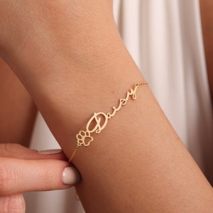 Dog name bracelet new arrivals