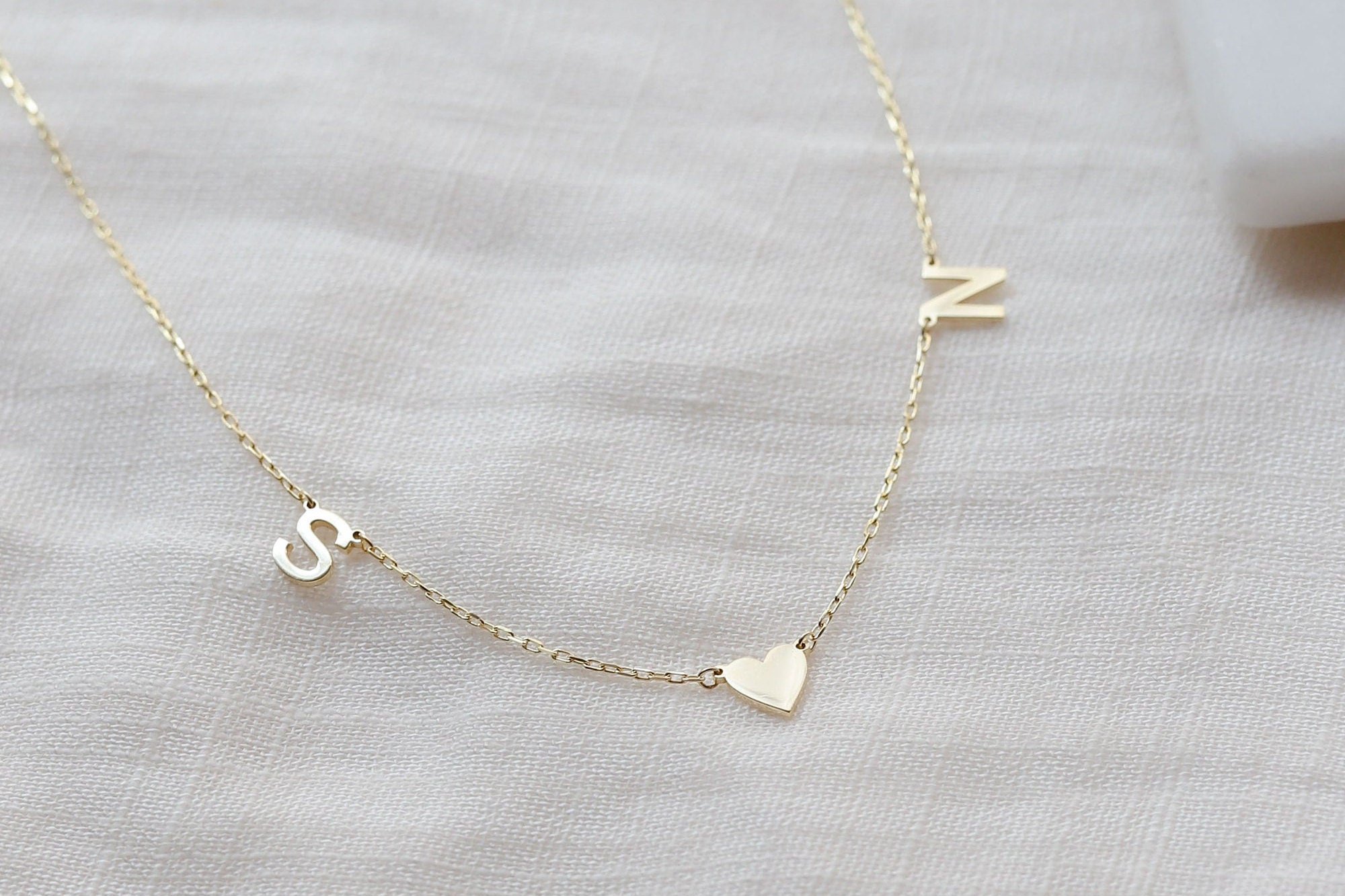 Infinity Double Initial Necklace In Sterling Silver By J&S Jewellery |  notonthehighstreet.com