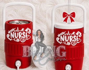 Beverage Koozie Set: Nurse  Drink Holder with Accessories