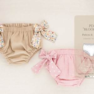 Bloomers PDF Sewing Pattern: Baby & Toddler Diaper Cover (Sizes 1m-6yr)