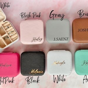 Schmuck-Box benutzerdefinierte Flitterwochen Geschenk Brautjungfer Vorschlag Geschenk Geburtstag personalisierte Hochzeit individuelles Abschlussgeschenk für sie Junggesellinnenabschied