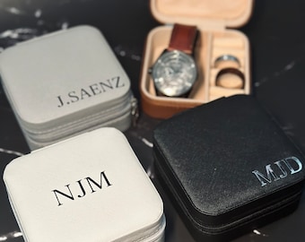 Jewelry case box for men Personalized gift Groom gift custom Father’s Day personalized gifts for men graduation gift for him customized gift