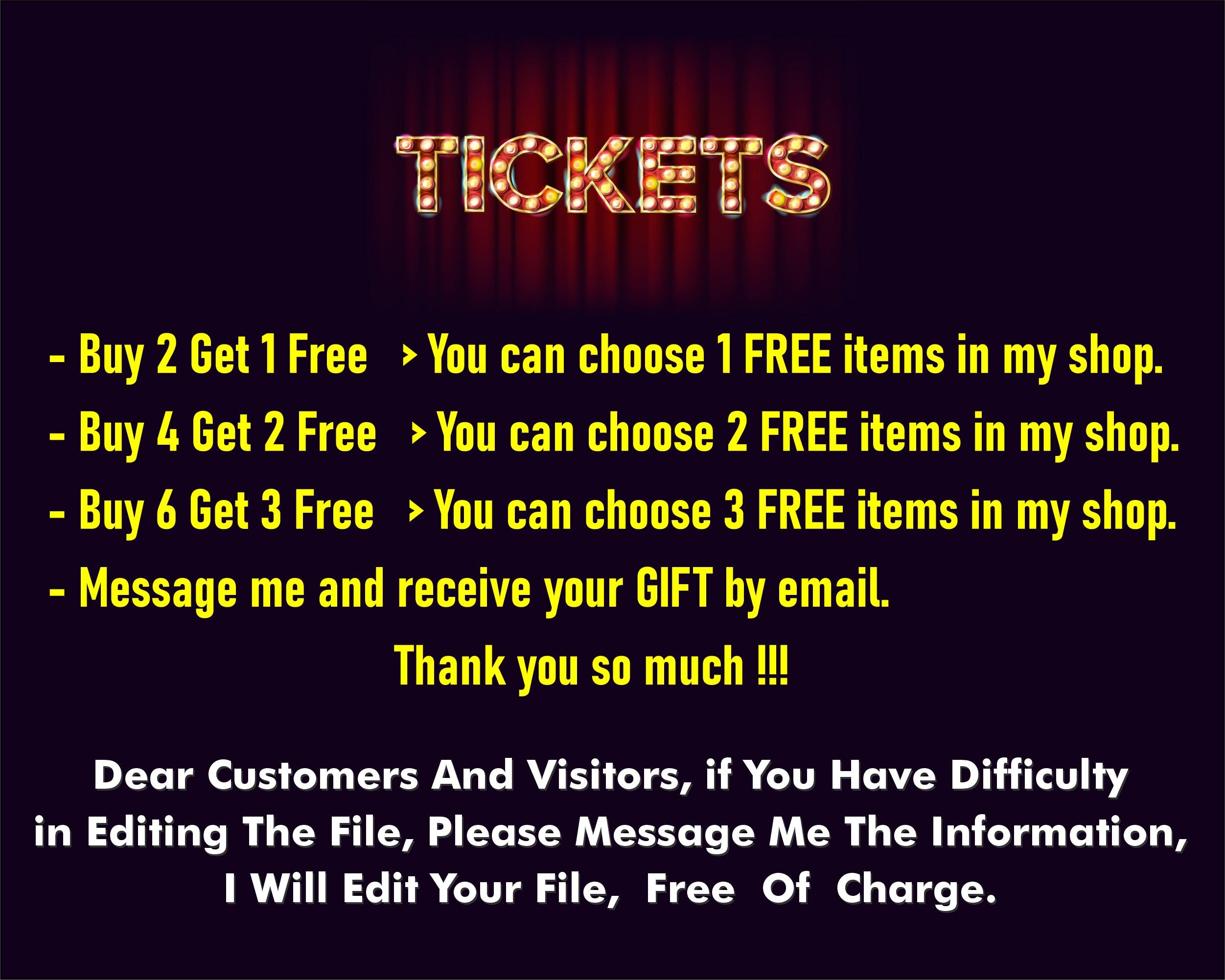 Jo Jo Siwa Concert Ticket Editable Jo Jo Siwa Tour Tickets - Etsy
