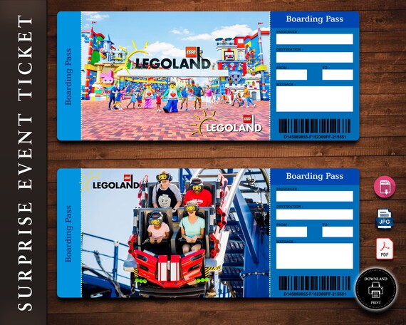 Building Blocks Park Theme Editable Ticket Park Theme Ticket - Etsy