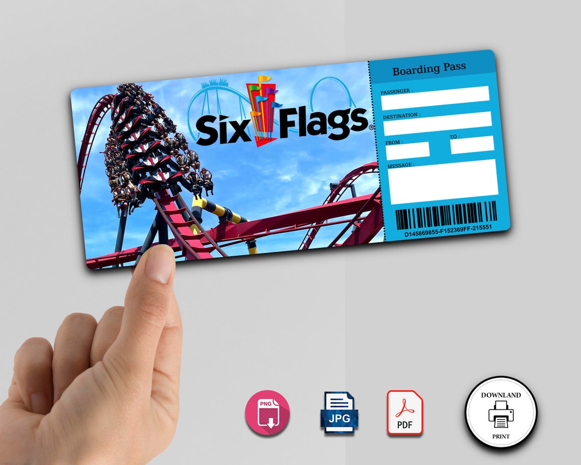 SIX FLAGS Surprise Gift Ticket Boarding Pass Trip Ticket Etsy six-flags-surprise-gift-ticket-boarding-pass-trip-ticket-etsy