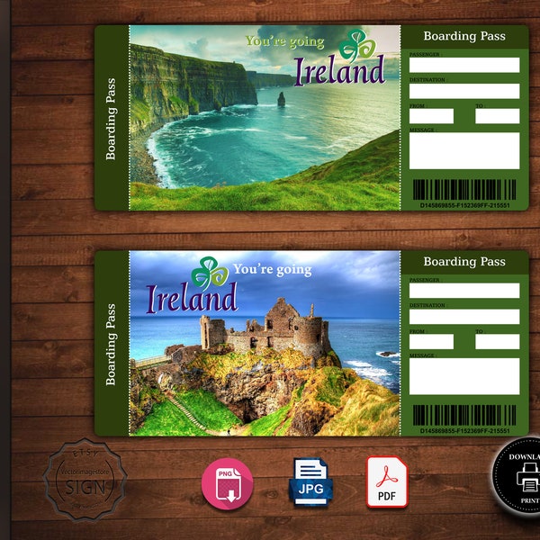 Surprise Trip Reveal Ireland Etsy