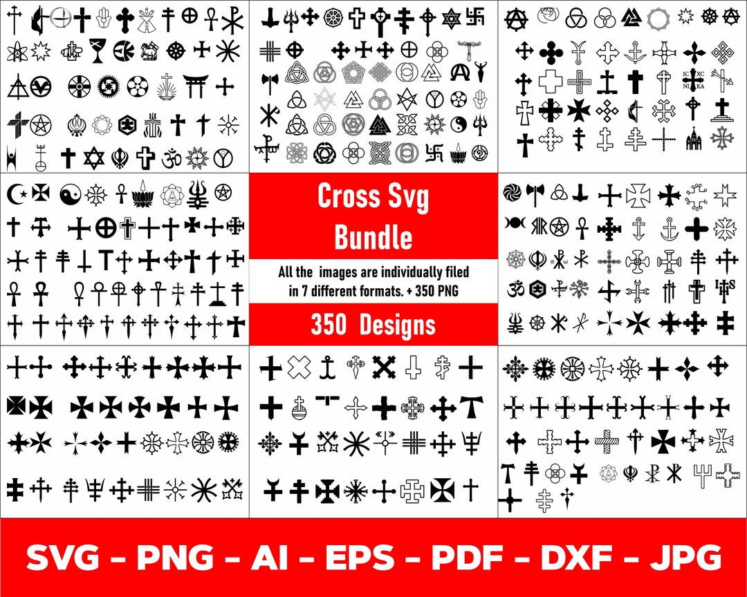 CROSS BUNDLE SVG Files, Cross Cut Files , Cross Clipart, Cross ...