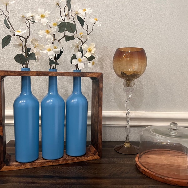 Wine Bottle Planter