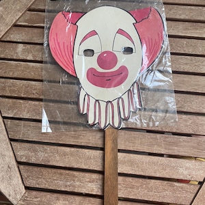 Vintage Clown Paper Mask