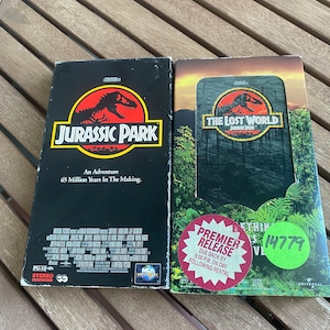 Jurassic Park and The Lost World Jurassic Park VHS