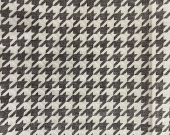 Harris Tweed Fabric Black and White Houndstooth Dogtooth Free