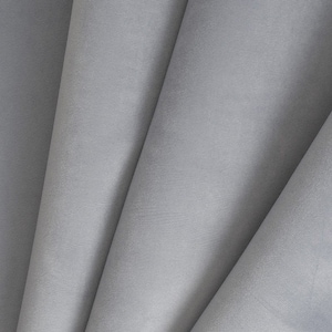 Velour fabric - light grey