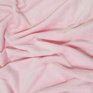 Minky plain fabric - blushing bride