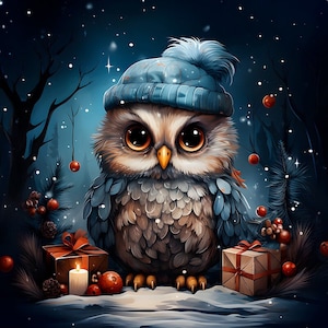 Cute Baby Owl - upholstery velvet panel - fabric for a pillowcase - different sizes