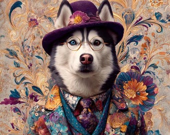Elegant Husky I - upholstery velvet panel - fabric for a pillowcase - different sizes