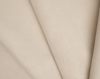 Velour fabric - cream