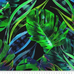 Monstera Leaves - 100% cotton fabric