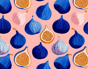Blue Figs - 100% cotton fabric