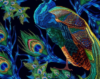 upholstery velvet - Peacock