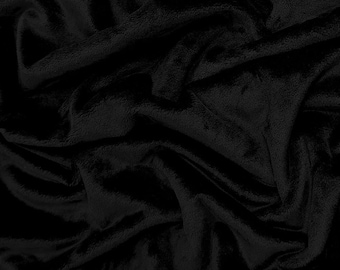 Minky plain fabric - black