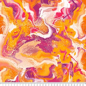 Nylon fabric - abstract painting