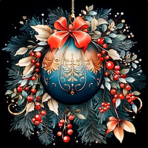 Christmas bauble - upholstery velvet panel - fabric for a pillowcase - different sizes