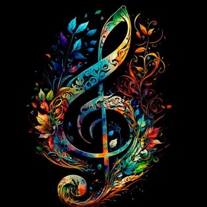 Treble Clef - waterproof fabric panel for a bag - different sizes