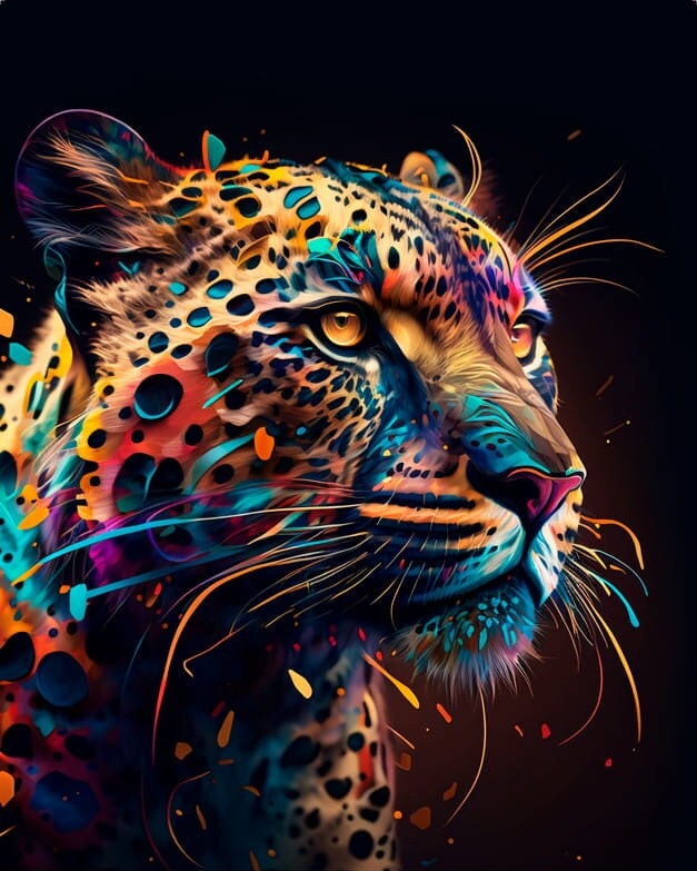 Panneau déguisement léopard - Le Vide Atelier
