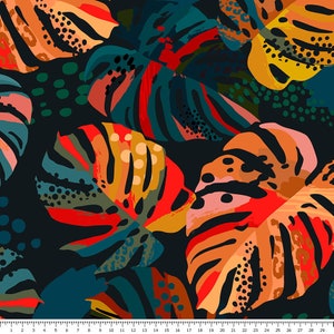 Monstera leaves - Jersey Cotton fabric