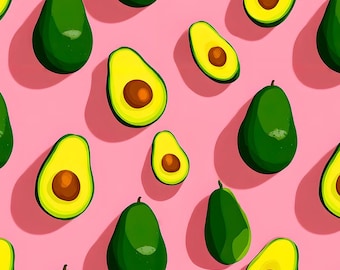 Avocados - 100% cotton fabric