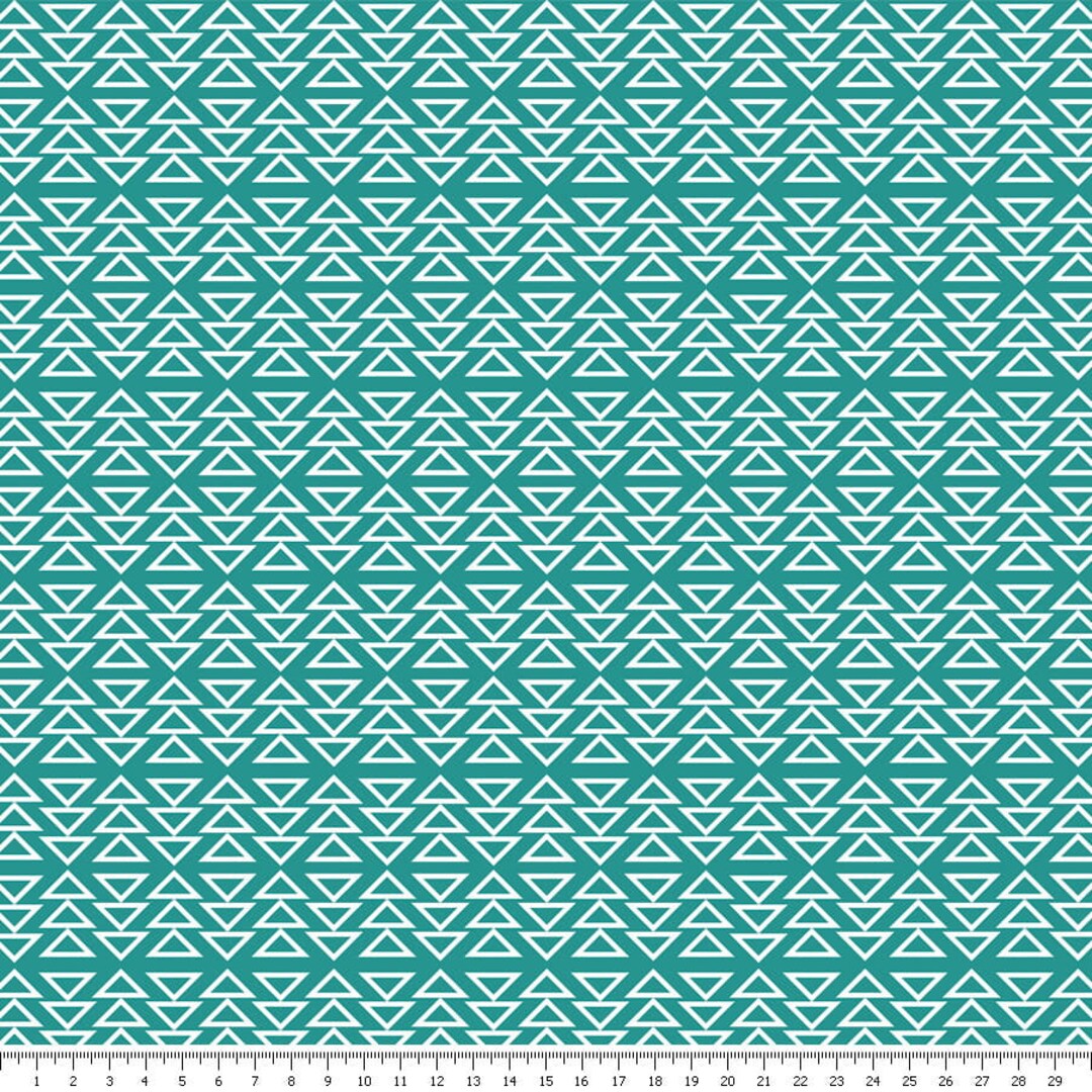 Triangles Pattern - 100% Cotton Fabric - Etsy