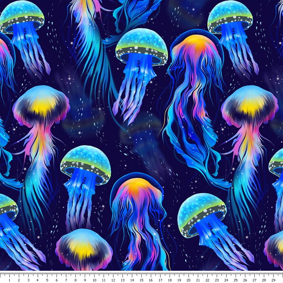 Upholstery Velvet - Jellyfish - Etsy