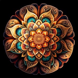 Mandala - panneau de velours d&#39;ameublement - tissu pour taie d&#39;oreiller - différentes tailles