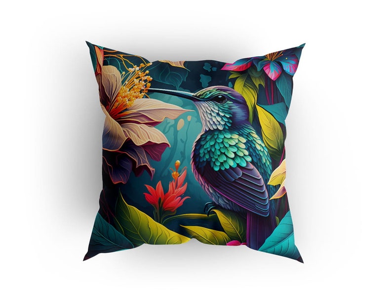 Colibri Panneau de velours tissu pour taie d'oreiller différentes tailles image 2