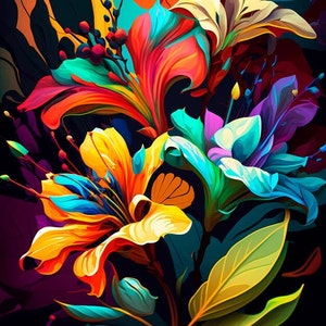 Fleurs - panneau en tissu imperméable pour sac