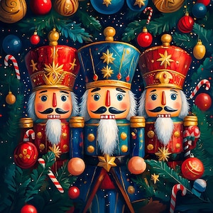 Golden Aqua Nutcrackers Velvet Pillow