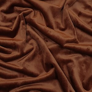 Minky plain fabric - mocha bisque