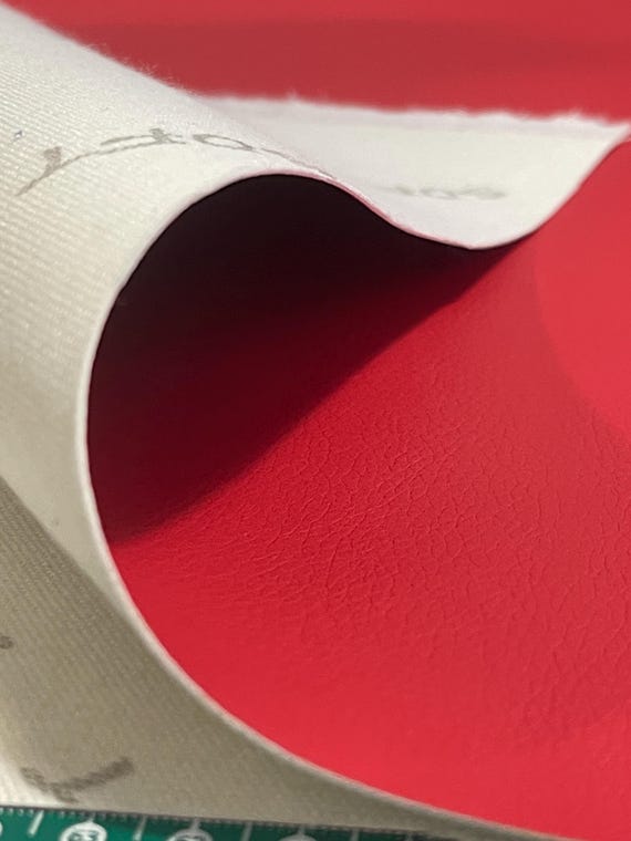 Eco Leather - Red - Etsy