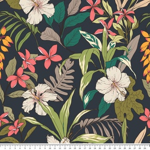 Flowers - Jersey Cotton fabric