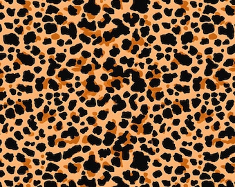 Leopard pattern - waterproof Polyester fabric PN-EN 71-3: 1998
