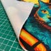 Lady With a Cat - Waterproof Fabric Panel for a Bag - Etsy