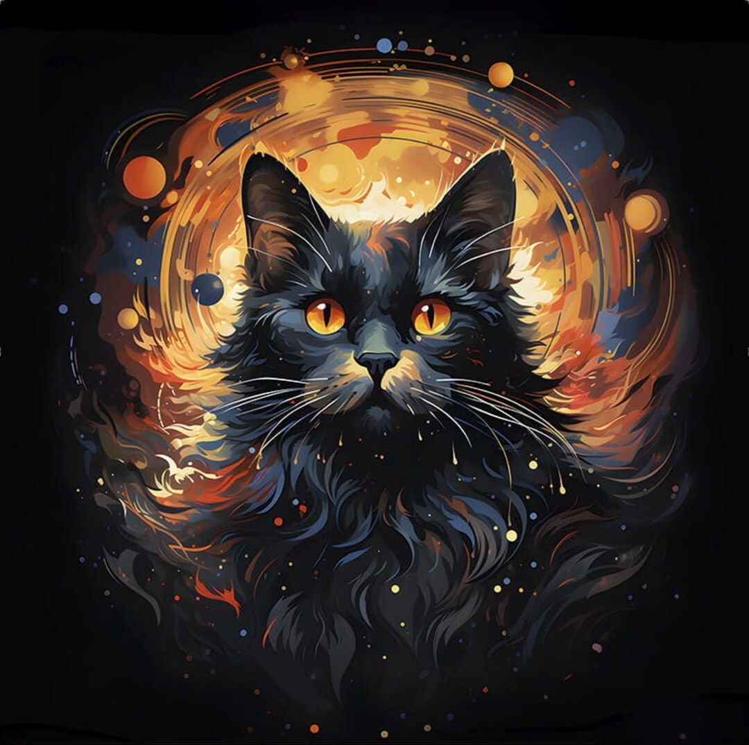 Cat in Space - Waterproof Fabric Panel for a Bag - Different Sizes - Etsy